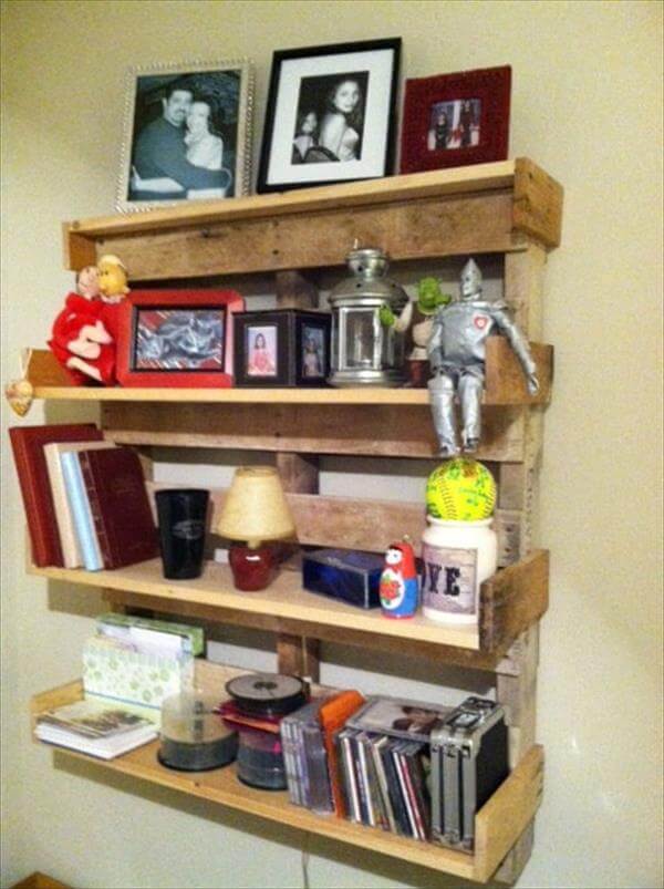 Diy Pallet Bookshelf