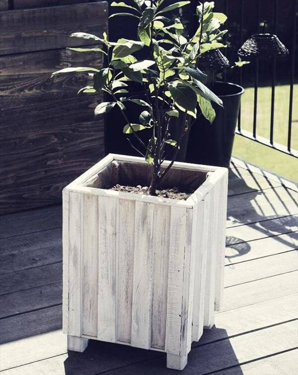 pallet wood planter box