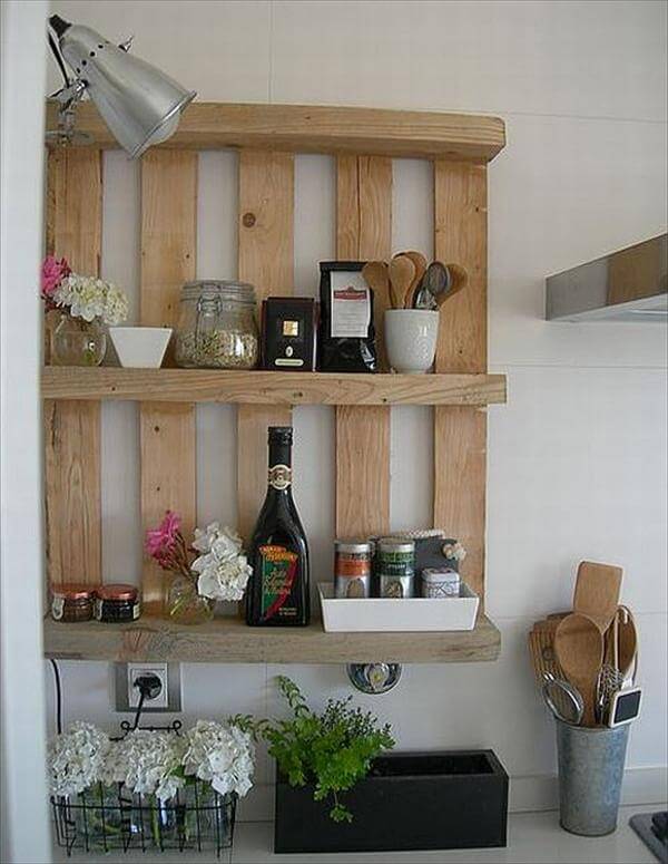 12 Diy Wooden Shelves Made From Pallets, How To Make Shelves Out Of A Pallet