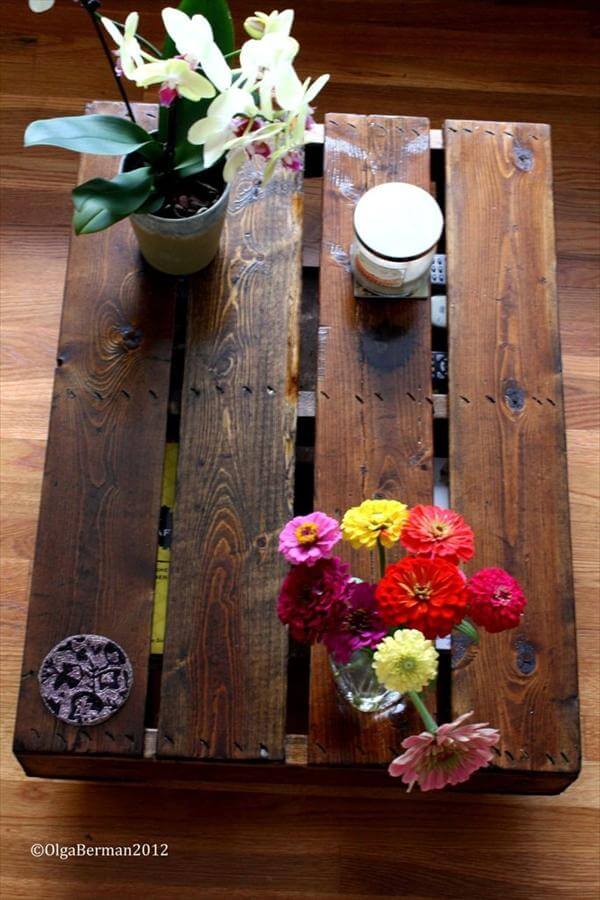 coffee table out of pallet