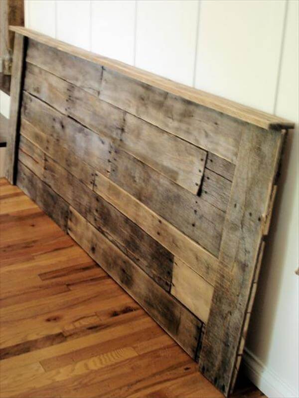 DIY Pallet Cozy Headboard Idea Pallet Furniture DIY