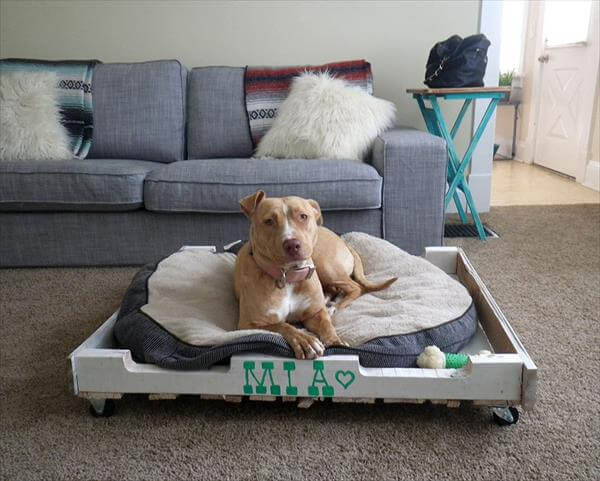 Dog Bed Out of Pallet