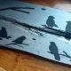 recycled pallet rustic bird wall art