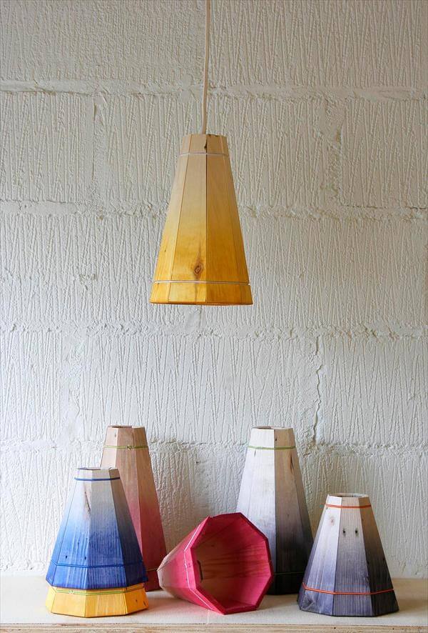 Diy Colorful Pallet Pendant Lamp Shades Diy Colorful Pallet Pendant Lamp Shades, Pendant Lamp Shade Diy