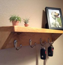 recycled pallet rack and shelf