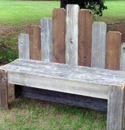 recycled pallet garden bench