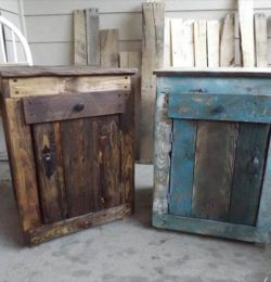 recycled pallet side tables
