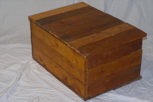 recycled pallet storage box