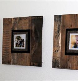 handcrafted pallet picture frame