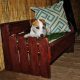 salvaged pallet dog bed