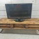 recycled pallet industrial TV stand