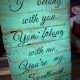 recycled pallet wall sign