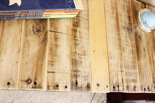 DIY Pallet Wood Entryway Desk / Side Table
