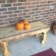 salvaged pallet outdoor bench