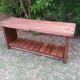 reused pallet bench with shoes rack shelf