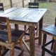 recycled pallet dining table