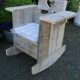 recycled pallet rocking chair