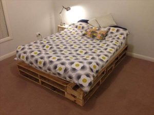 recycled pallet bed frame