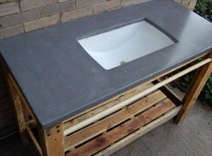 handmade pallet bathroom vanity