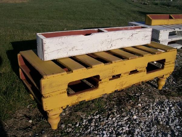 upcycled pallet bench with storage