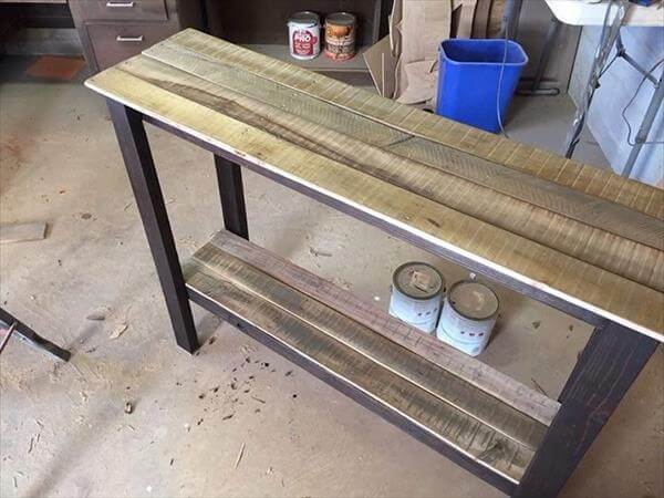 Pallet Sofa Table Hall Pallet Sofa Table Hall, How To Make A Sofa Table Out Of Pallets