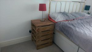 handmade pallet nightstand