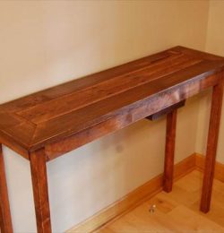 recycled pallet console table
