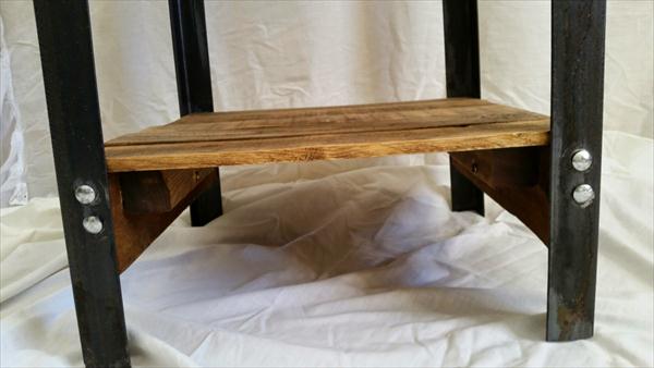 recycled pallet industrial pallet side table