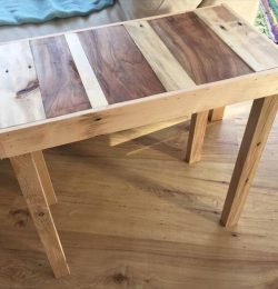 reclaimed pallet wood side table