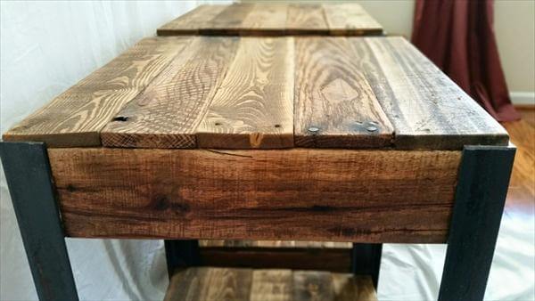 rustic yet modern pallet end tables and side tables