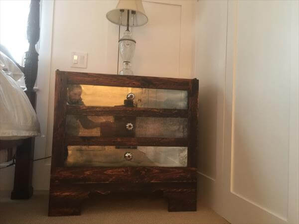Pallet Nightstand Bedside Table - How To Build A Bedside Table From Pallets Pallet Nightstand Bedside Table - How To Build A Bedside Table From Pallets