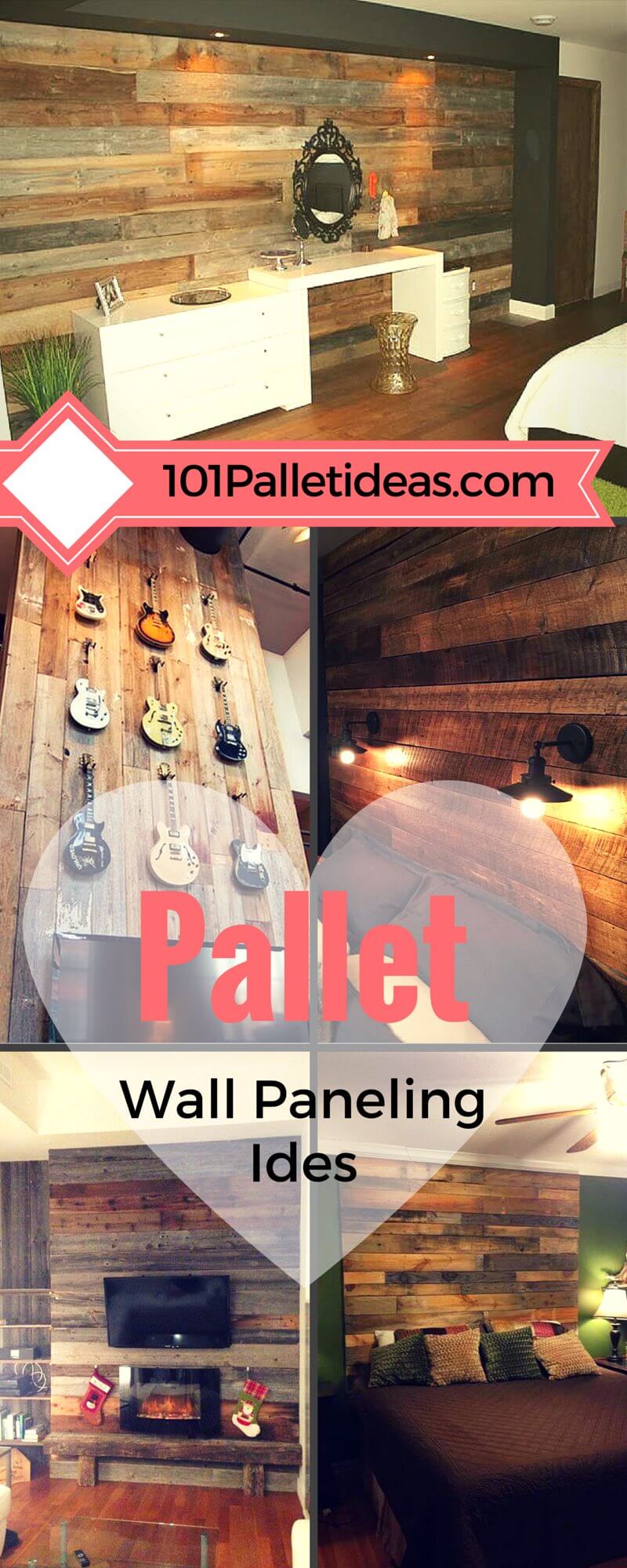Pallet Wood Wall Ideas