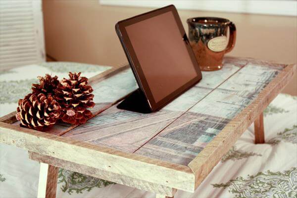 Wood Pallet Bed Tray Laptop - Diy Bed Tray With Legs Wood Pallet Bed Tray Laptop - Diy Bed Tray With Legs