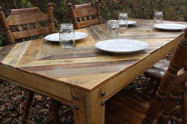 Pallet Dining Room Table Lone Star Farmstead