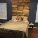 Recycled pallet headboard