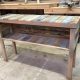 upcycled wooden pallet console table