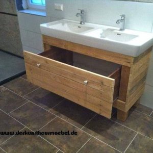 diy pallet bathroom vanity