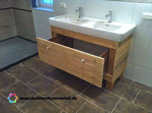 Diy Pallet Bathroom Vanity - How To Build A Bathroom Cabinet From Pallets