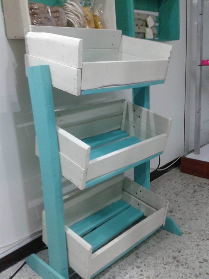 pallet vegetable storage rack