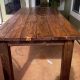 repurposed wooden pallet dining table