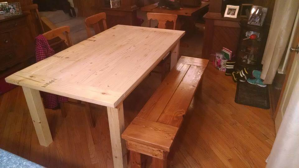 diy pallet dining set