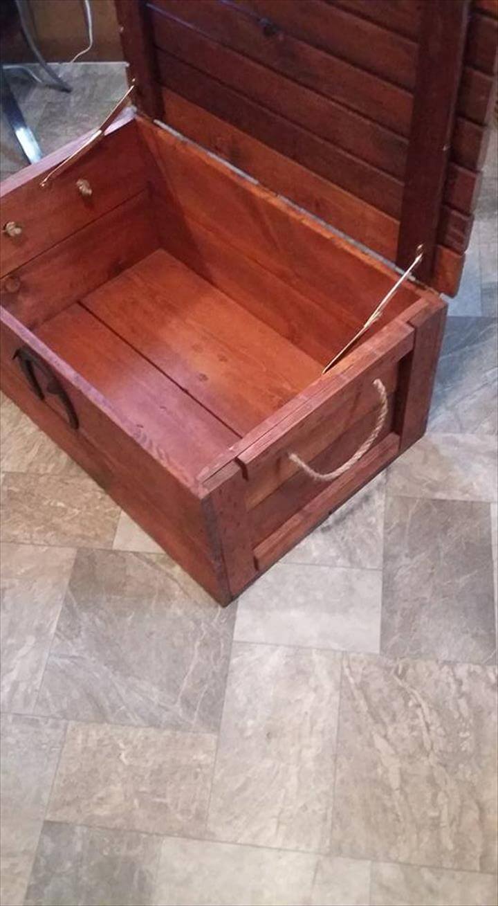 diy pallet toy chest