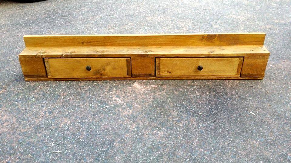 diy pallet bathroom shelf