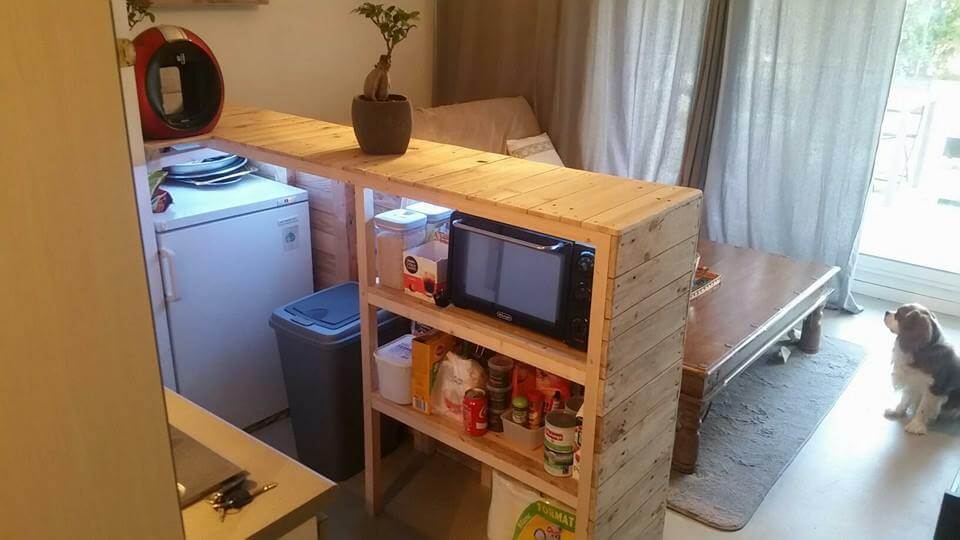 Custom Built Pallet Kitchen Counter Custom Built Pallet Kitchen Counter