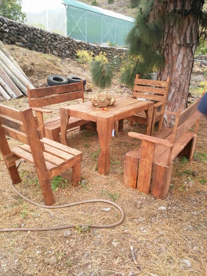 pallet seating set