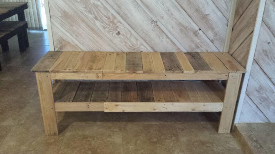 diy pallet console table