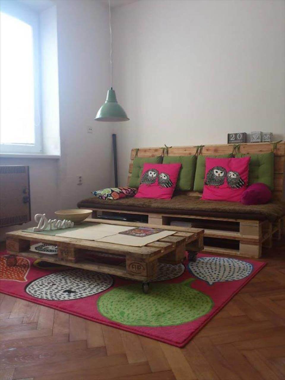 diy pallet sofa and coffee table