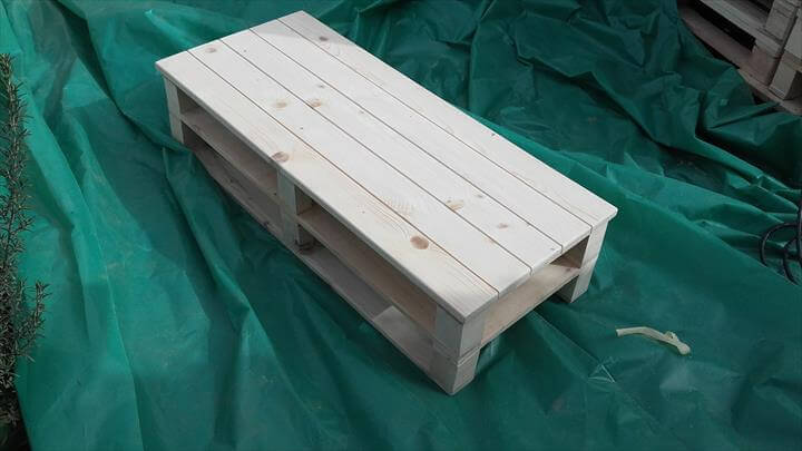 Wooden pallet coffee table