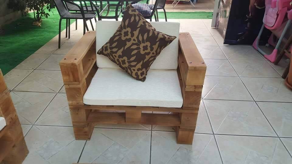 Pallet Patio Chair Set