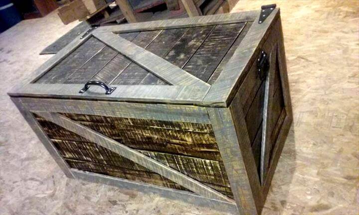 pallet wood toy box